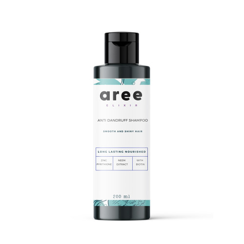 Aree Elixir Zinc Pyrithione Anti Dandruff Shampoo with Neem & Biotin | Itch-Free Scalp